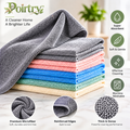 Poirtry™ Premium Microfiber Cleaning Cloth Set – Soft Reusable Multi-Surface Towels