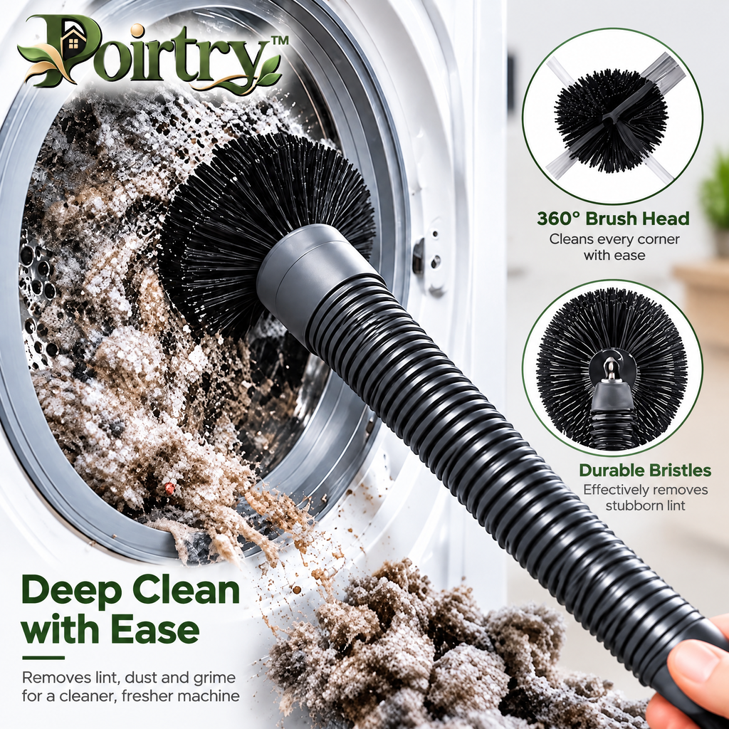 Poirtry™ Flexible Dryer Vent Cleaning Brush – Long-Reach Lint & Dust Removal Tool